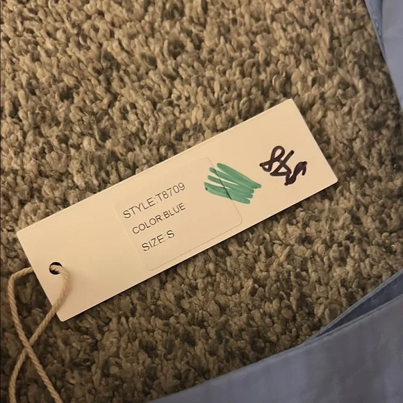 Blue Ruffled Top - Picture 5 of 6